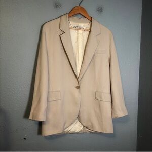 Zara Women's Beige Blazer Size S
